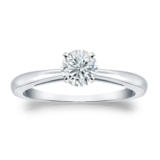 0.50CT Round Lab-Grown Diamond Engagement Ring