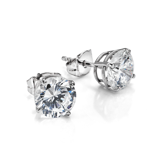 0.50CT Total Weight Round Diamond Stud Earrings