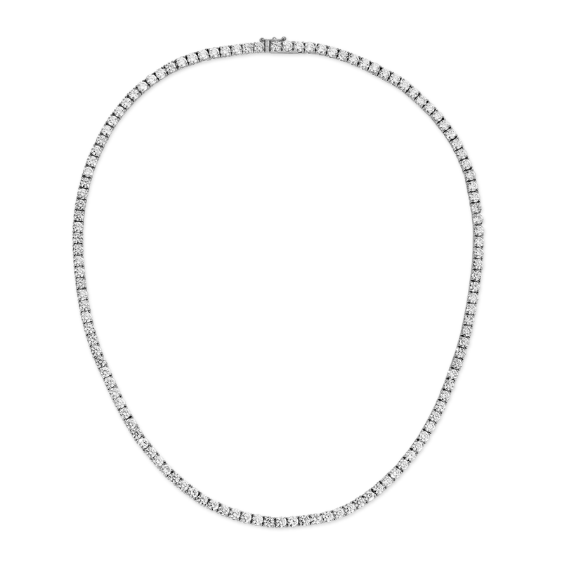 13CT Total Weight Round Diamond Necklace